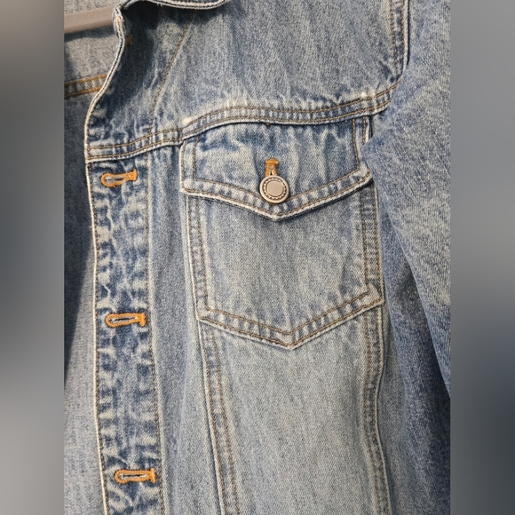 Chico's Size 0 Small Long Sleeve Jean Denim Jacket - Picture 9 of 9